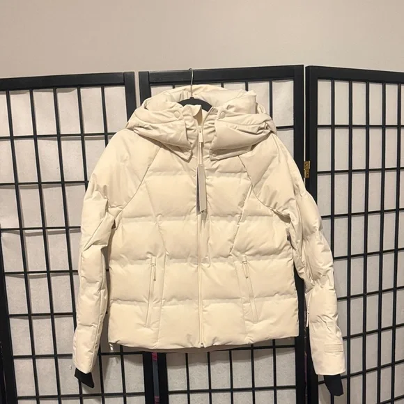 Halfdays Cream Puffer Jacket for Women - Picture 3 of 7